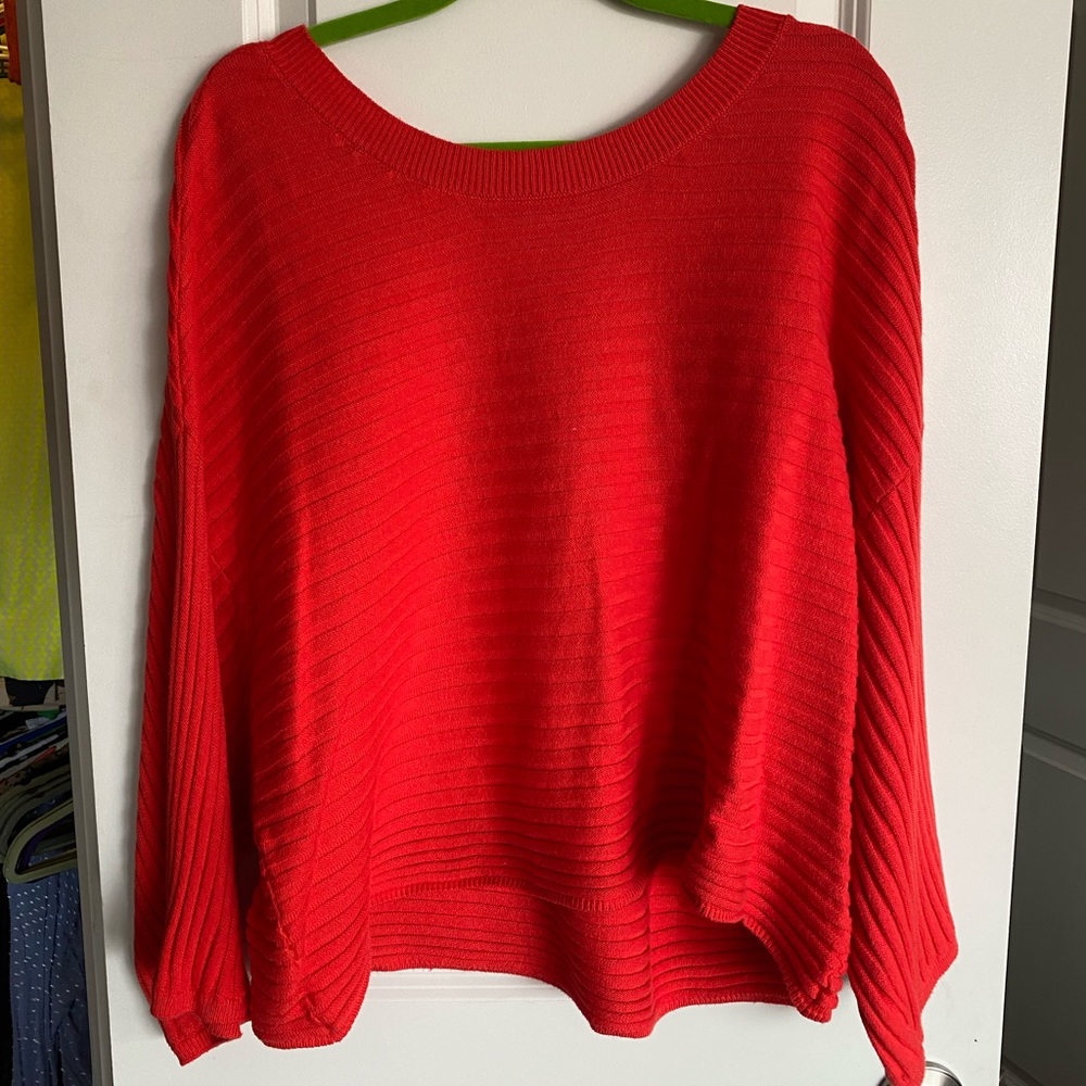 Cute Oversized Red Sweater